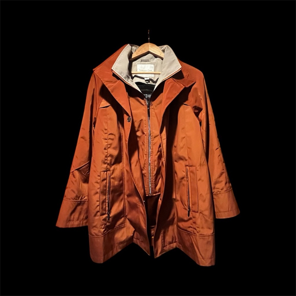 Coldwater Creek All-Season Jacket Deep Pumpkin Color